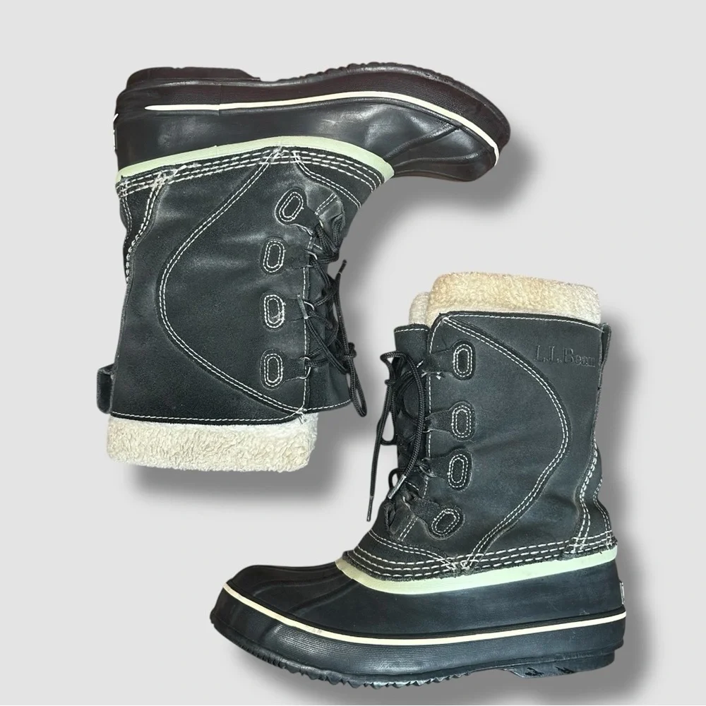 L.L. Bean Leather Duck Boots - Picture 2 of 12